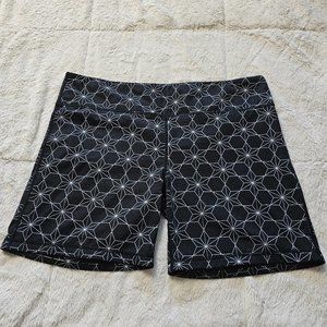 IAB 5-Inch No-Ride Athletic Bike Shorts Black Geometric Star Print XXL 14
